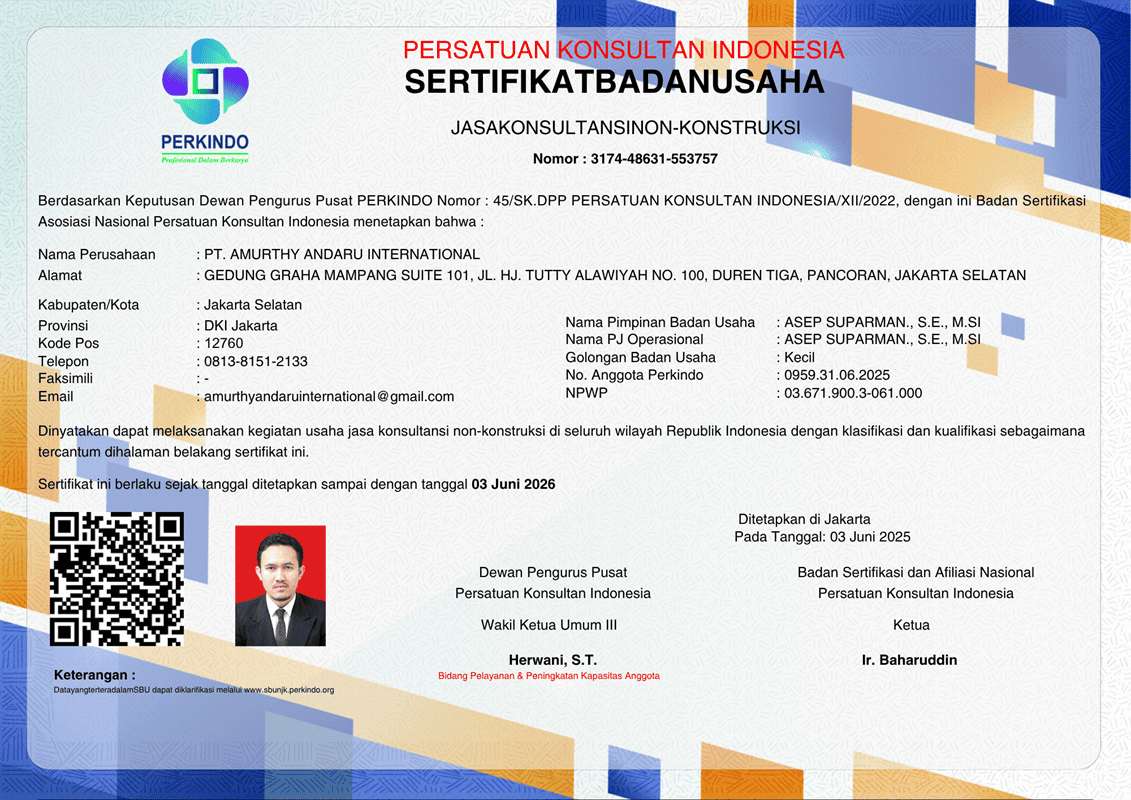 Sertifikat Badan Usaha Perkindo 2